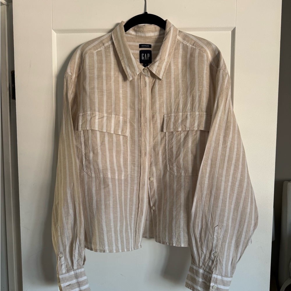 Gap striped linen shirt